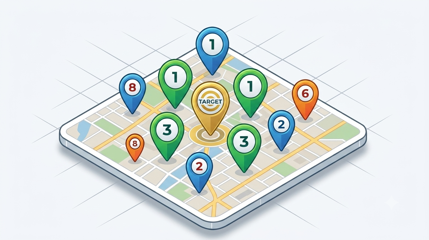 GeoGrid Local Search Map